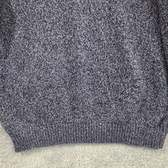 Eddie Bauer Sweater Mens Large Tall (TL) Crewneck Knit Pullover Marled Knit Blue - Picture 12 of 13